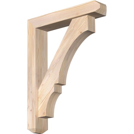 Ekena Millwork Balboa Craftsman Smooth Bracket w/ Offset Brace, Douglas Fir, 5 1/2"W x 28"D x 36"H BKT0604X28X36BOA04SDF